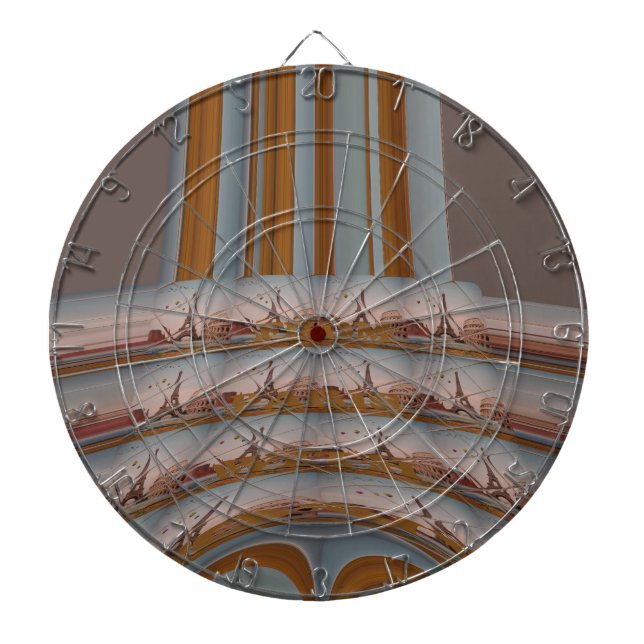 J'aime Paris ( I Love Paris ) Dartboard (Front)