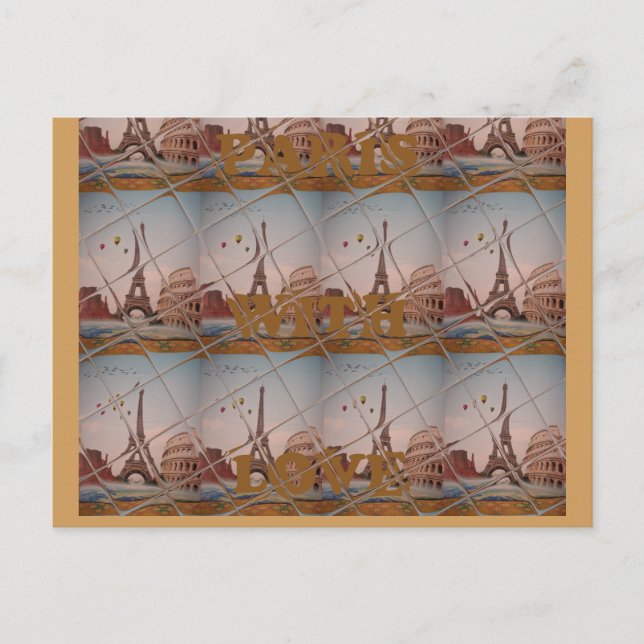 J'aime Paris ( I Love Paris ) Postcard (Front)