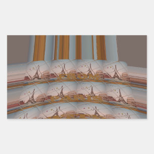 J'aime Paris ( I Love Paris ) Rectangular Sticker