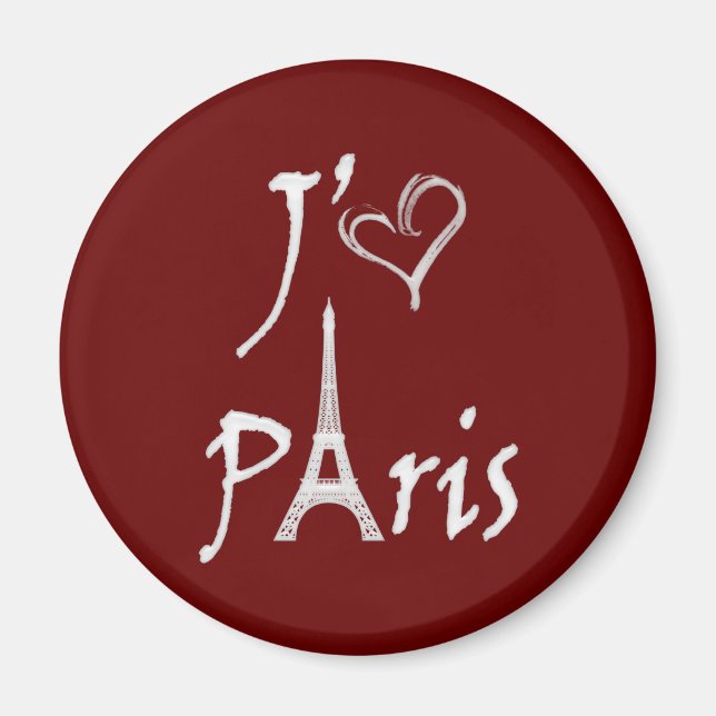 j'aime Paris Magnet (Front)