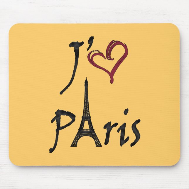j'aime Paris Mouse Mat (Front)