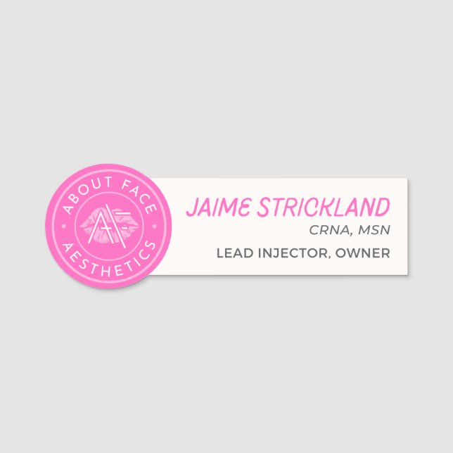 Jaime Strickland Name Tag (Front)