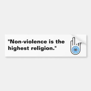 Jain Hand Bumper Sticker