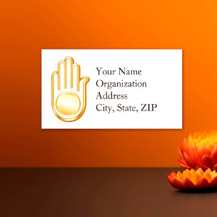 Jain Symbol Business Card