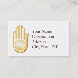 Jain Symbol Business Card