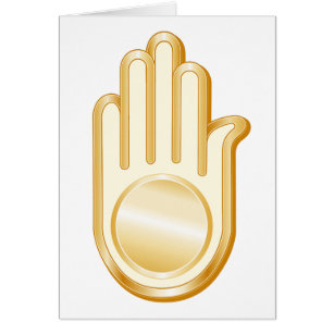 Jain Symbol Greeting Card