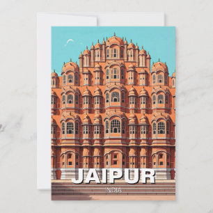 Jaipur Hawa Mahal Souvenir Holiday Card