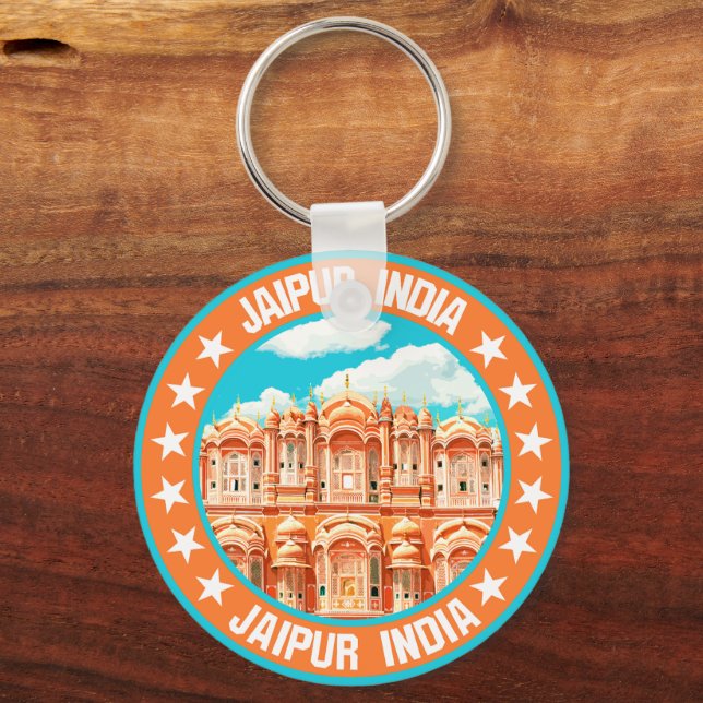 Jaipur India                                       Key Ring (Front)