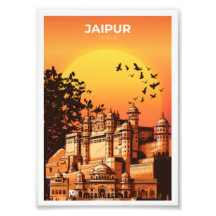 Jaipur India Travel Poster