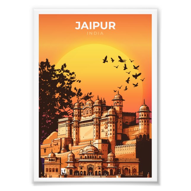 Jaipur India Travel Poster (Front)