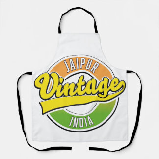 jaipur vintage style logo apron