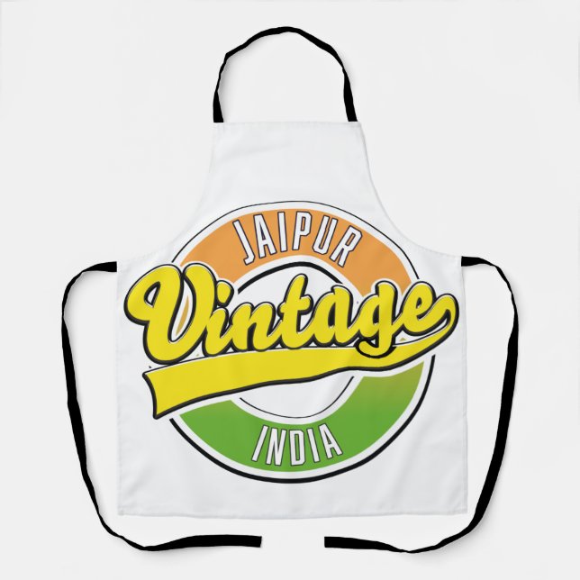 jaipur vintage style logo apron (Front)