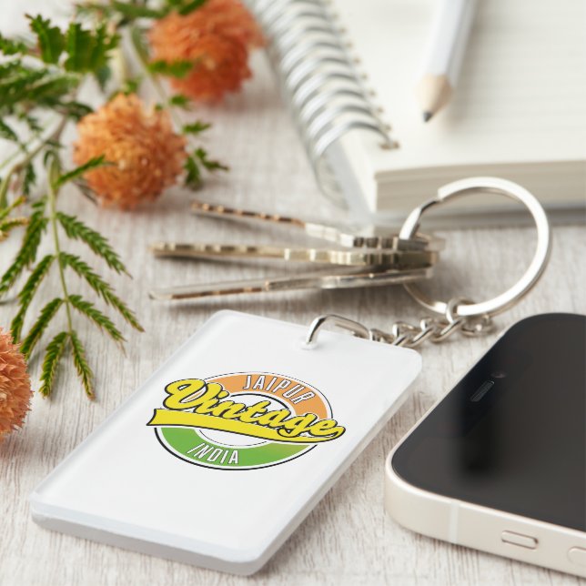 jaipur vintage style logo key ring (Front Right)