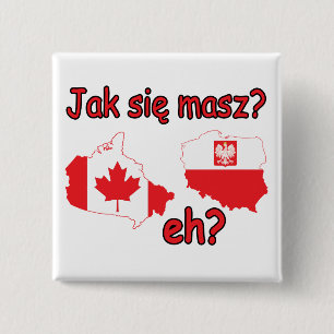 Jak Sie Masz? eh? 15 Cm Square Badge