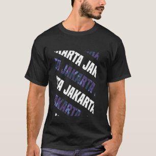 Jakarta Camo Pattern Purple Camouflage T-Shirt