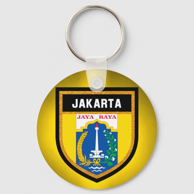 Jakarta Flag Key Ring (Front)