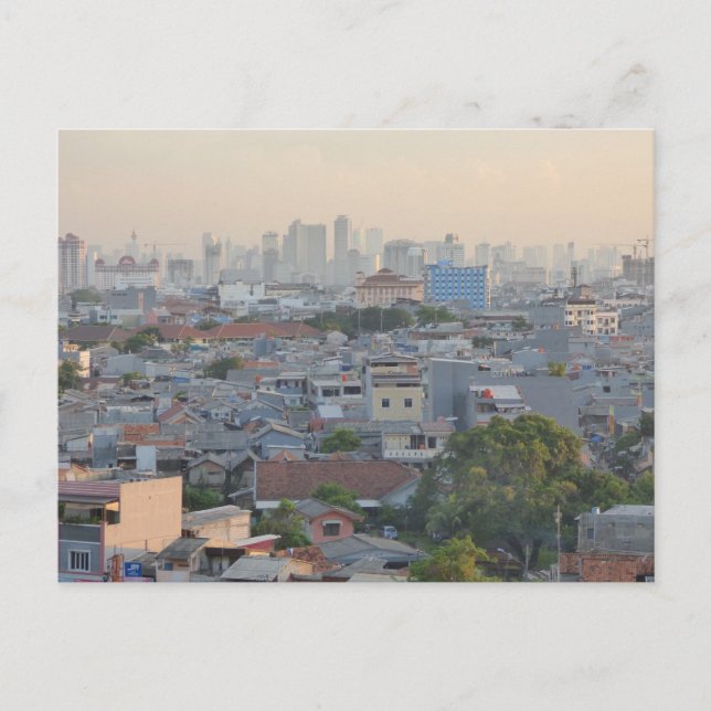 Jakarta in the Smog Postcard (Front)