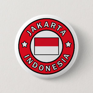 Jakarta Indonesia 6 Cm Round Badge