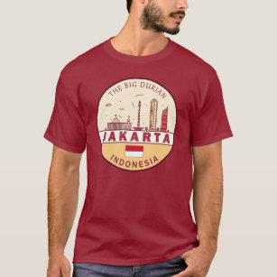 Jakarta Indonesia City Skyline Emblem T-Shirt