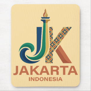 Jakarta Indonesia Southeast Asia Mouse Mat