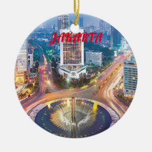 Jakarta Panoramic Christmas Ornament