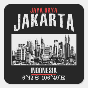 Jakarta Square Sticker