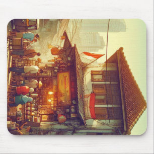 Jakarta Street Coffee Shop Mouse Mat
