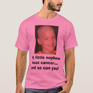 jake cancer headshot, My little nephew beat can... T-Shirt