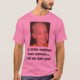 jake cancer headshot, My little nephew beat can... T-Shirt