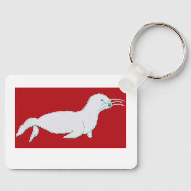 Jake Seal Metal Keyring (Front)