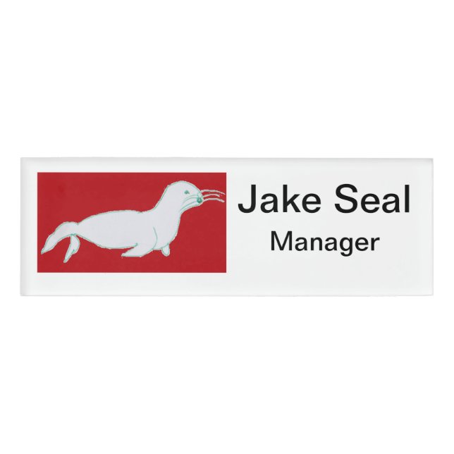 Jake Seal Small Name Tag (Front)