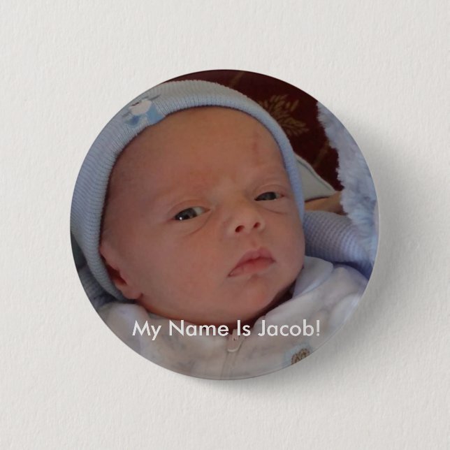 jake small, My Name Is Jacob! 6 Cm Round Badge (Front)