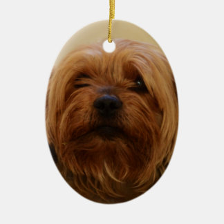 Jake The Yorkie Terrier Ceramic Tree Decoration