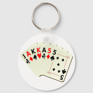 JAKKA55 Cards Key Ring