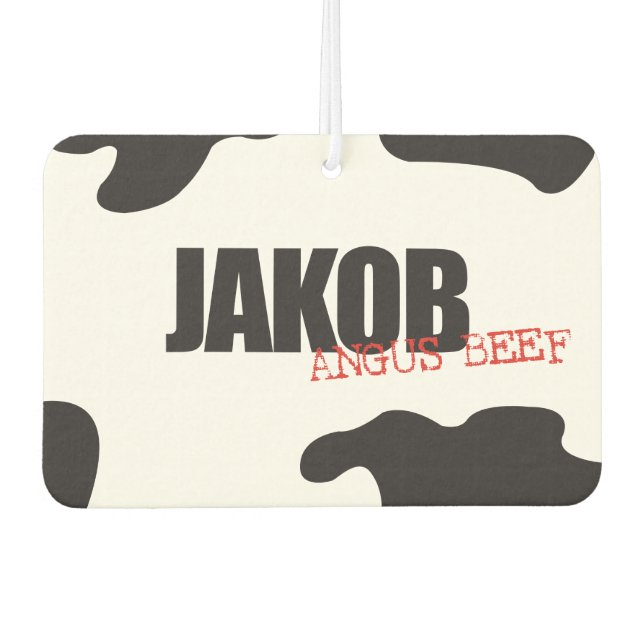 Jakob "Angus Beef" Trendy Air Freshener (Front)