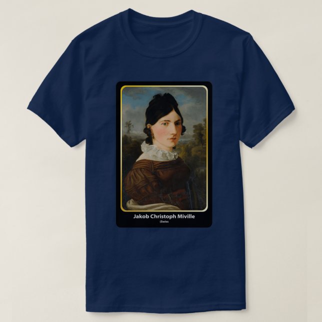 Jakob Christoph Miville Swiss classical art T-Shirt (Design Front)