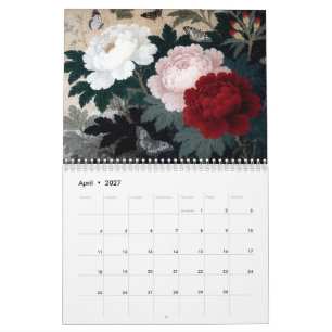 Jakuchu-Inspired Twelve Months of Japan Calendar