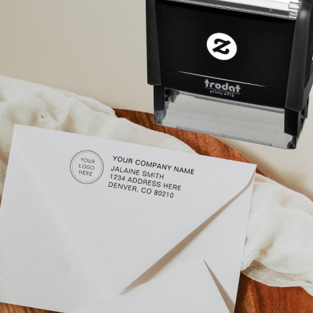 JALAINE Modern Minimalist Business Branding Logo Self-inking Stamp (Creator Uploaded)