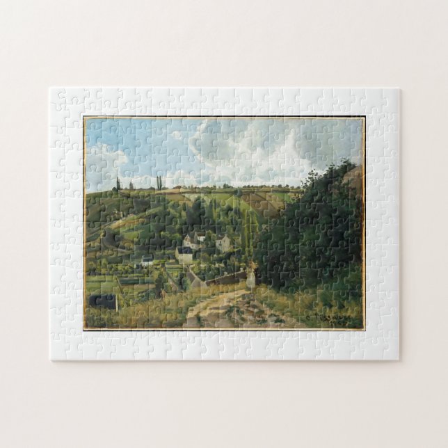 Jalais Hill, Pontoise 1867 Camille Pissarro Art Jigsaw Puzzle (Horizontal)
