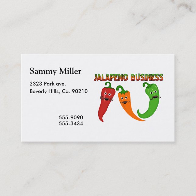 Jalapeno Business Business Card (Front)
