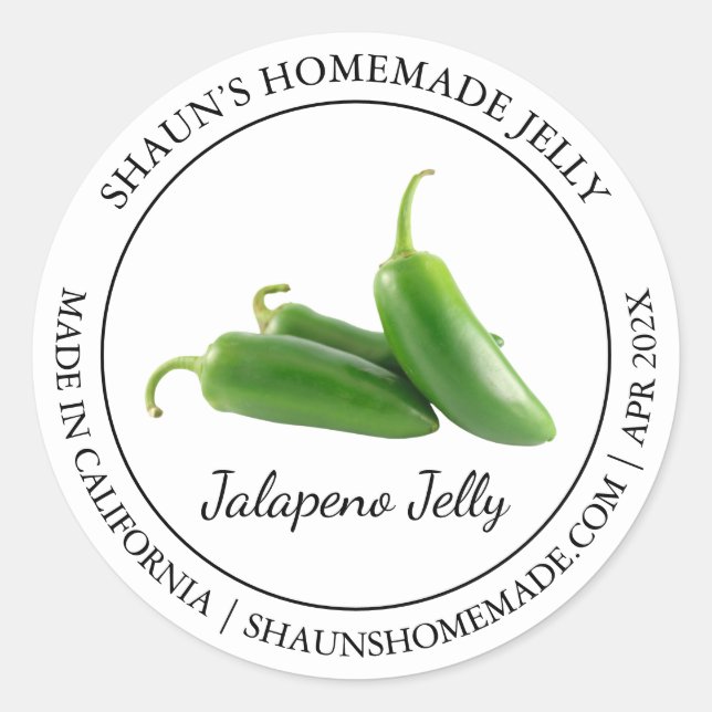 Jalapeno Jelly Modern label (Front)