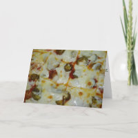 "Jalapeno Onion & Pepperoni Pizza" Birthday Card
