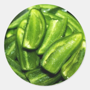 Jalapenos DeSeeded Classic Round Sticker