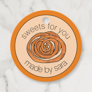 Jalebi South Asian Indian Middle Eastern Sweet Favour Tags