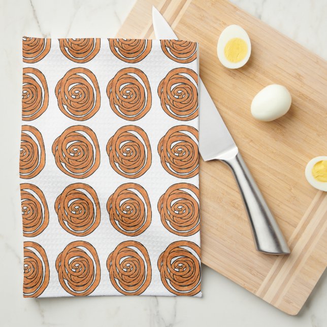Jalebi South Asian Indian Middle Eastern Sweet Tea Towel (Quarter Fold)