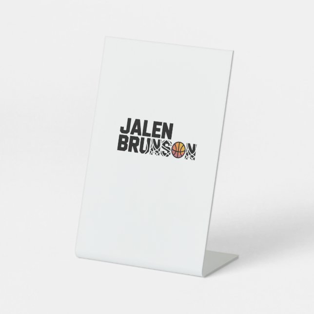  Jalen Brunson Pedestal Sign (Front)