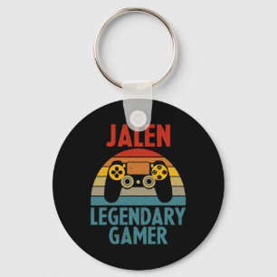 Jalen Gift Name Personalised Funny Gaming Geek Bir Key Ring