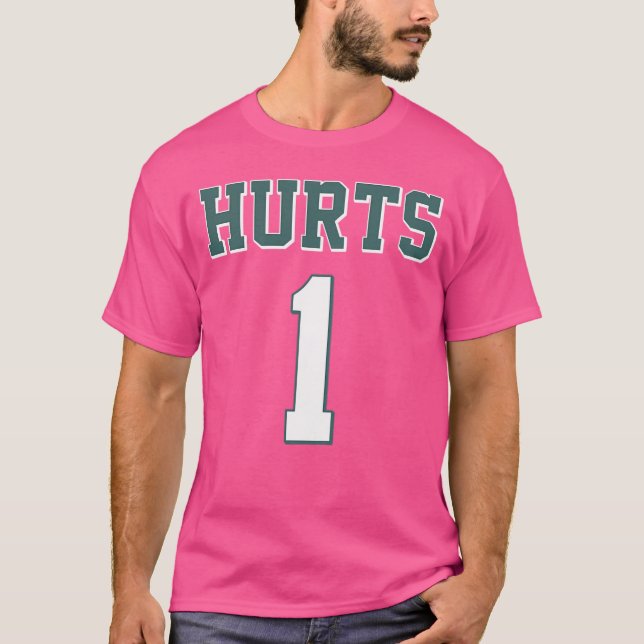 Jalen Hurts 1 Philadelphia Football Fan Jersey T-Shirt (Front)