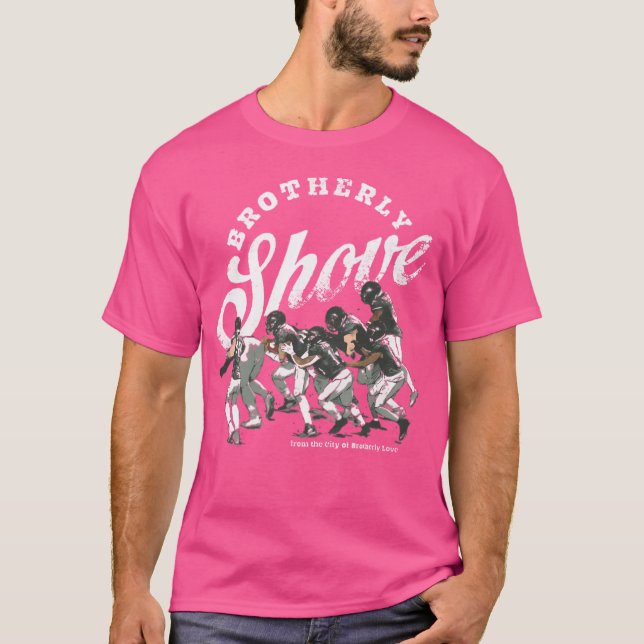 Jalen Hurts Philadelphia Brotherly Shove T-Shirt (Front)