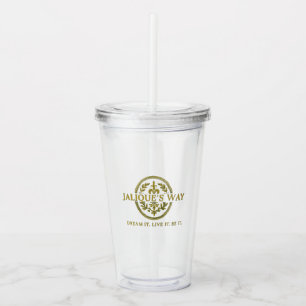 Jalique's Way Cup and straw
